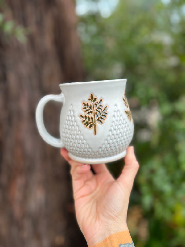 Fern mug-002 Throw and grow ceramics