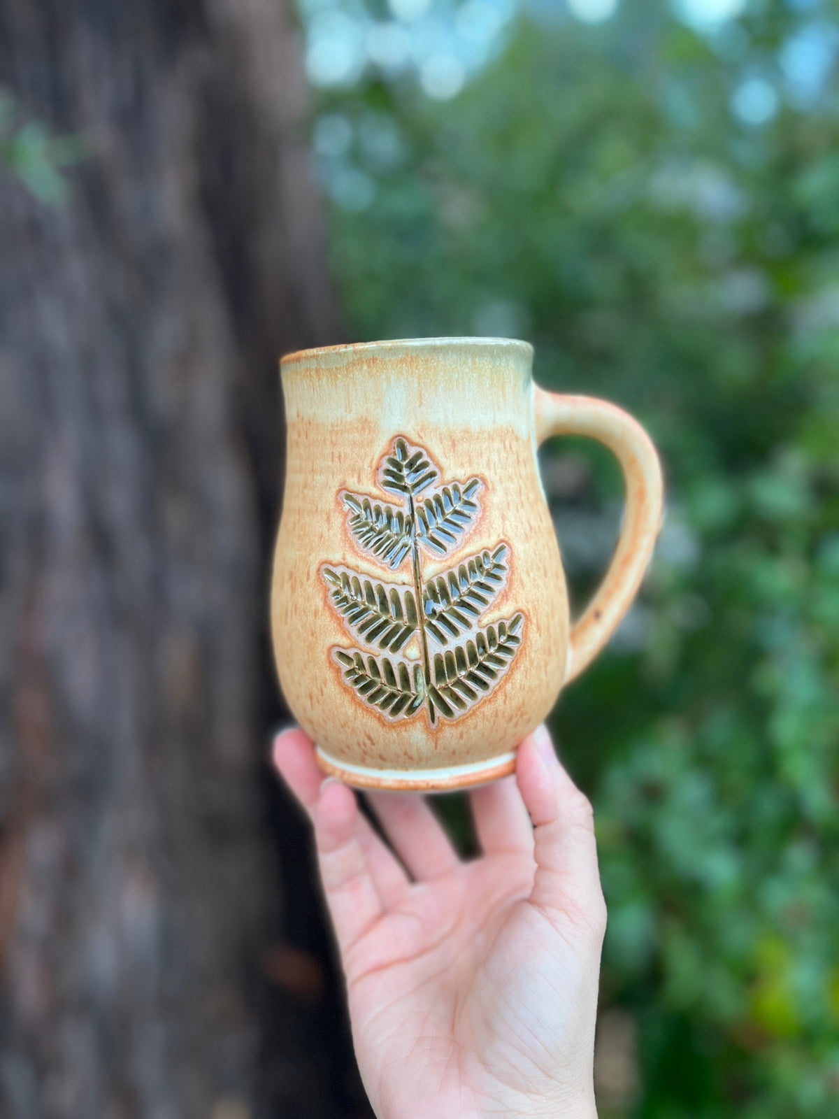 Fern mug-003 Throw and grow ceramics