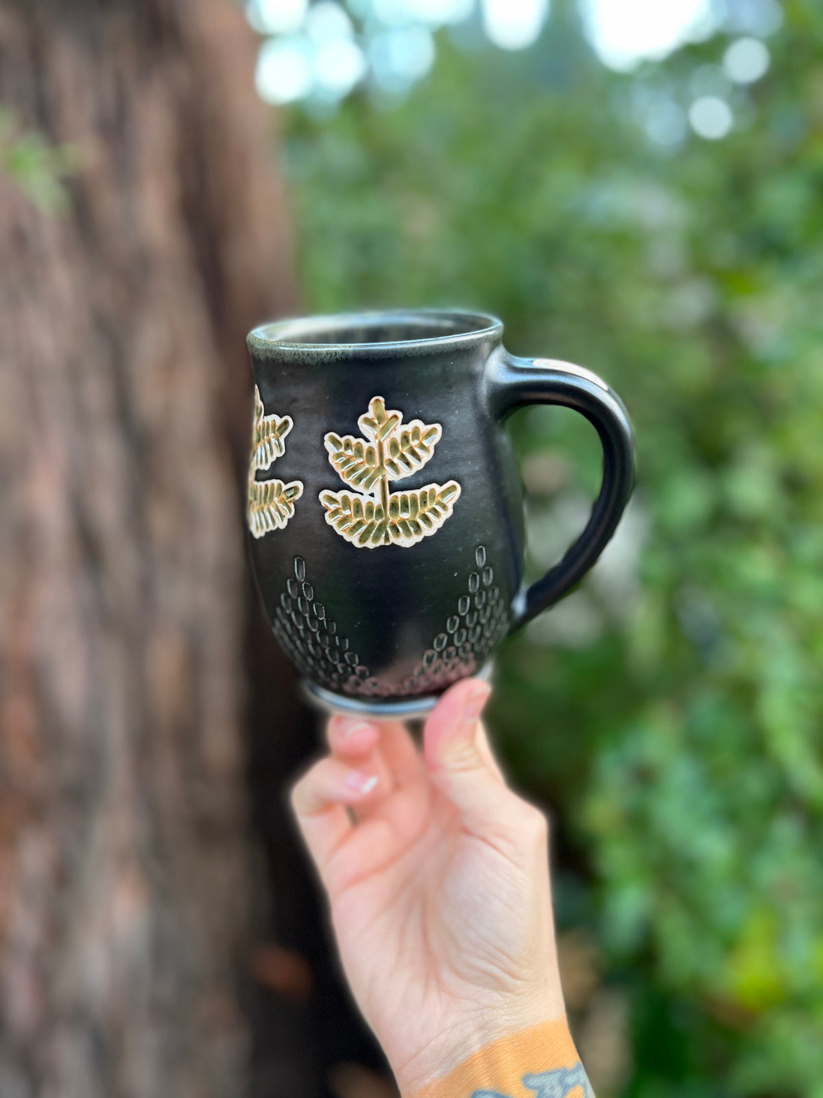 Fern mug-005 Throw and grow ceramics