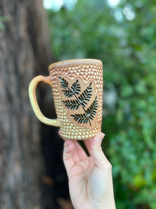 Fern mug-006 Throw and grow ceramics
