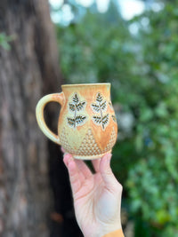 Fern mug-007 Throw and grow ceramics