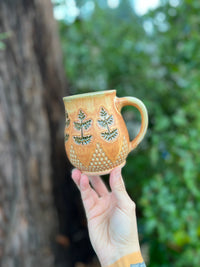 Fern mug-007 Throw and grow ceramics