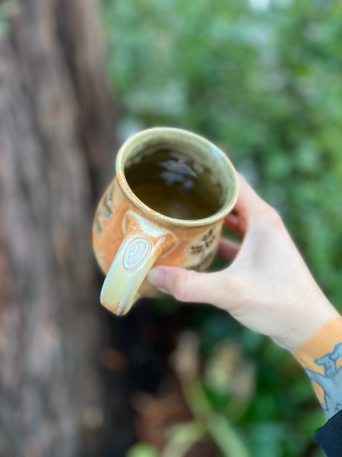 Fern mug-007 Throw and grow ceramics