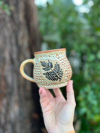 Fern mug-009 Throw and grow ceramics