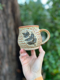 Fern mug-009 Throw and grow ceramics