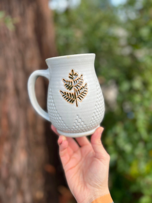 Fern mug-013 Throw and grow ceramics