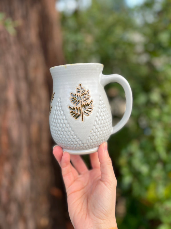 Fern mug-013 Throw and grow ceramics