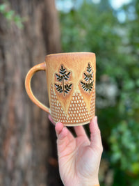 Fern mug-014 Throw and grow ceramics