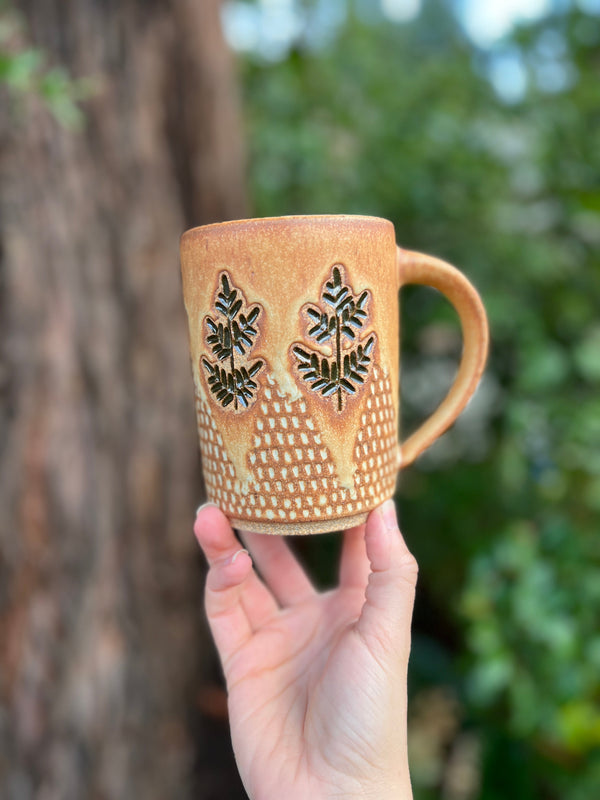 Fern mug-014 Throw and grow ceramics