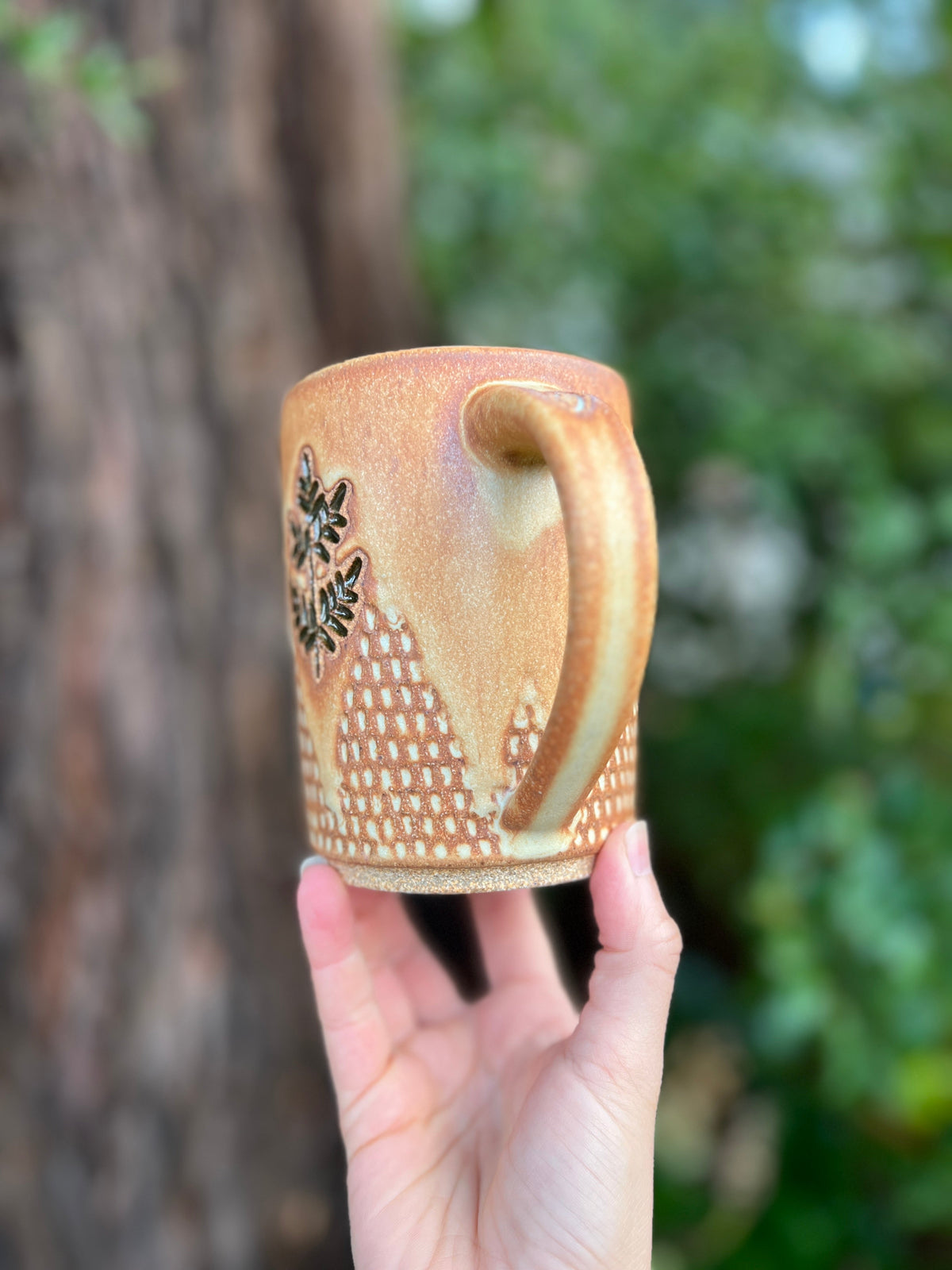 Fern mug-014 Throw and grow ceramics