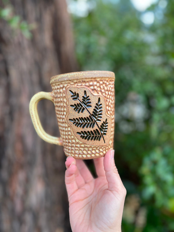 Fern mug-015 Throw and grow ceramics
