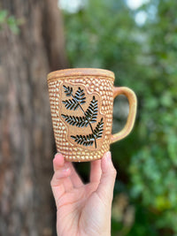 Fern mug-015 Throw and grow ceramics