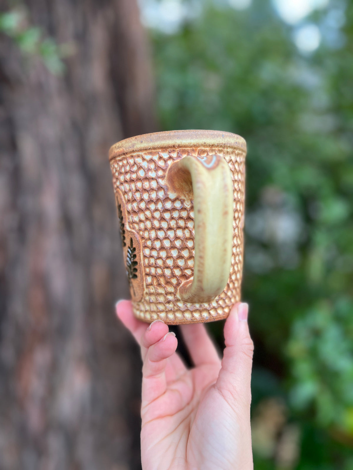 Fern mug-015 Throw and grow ceramics