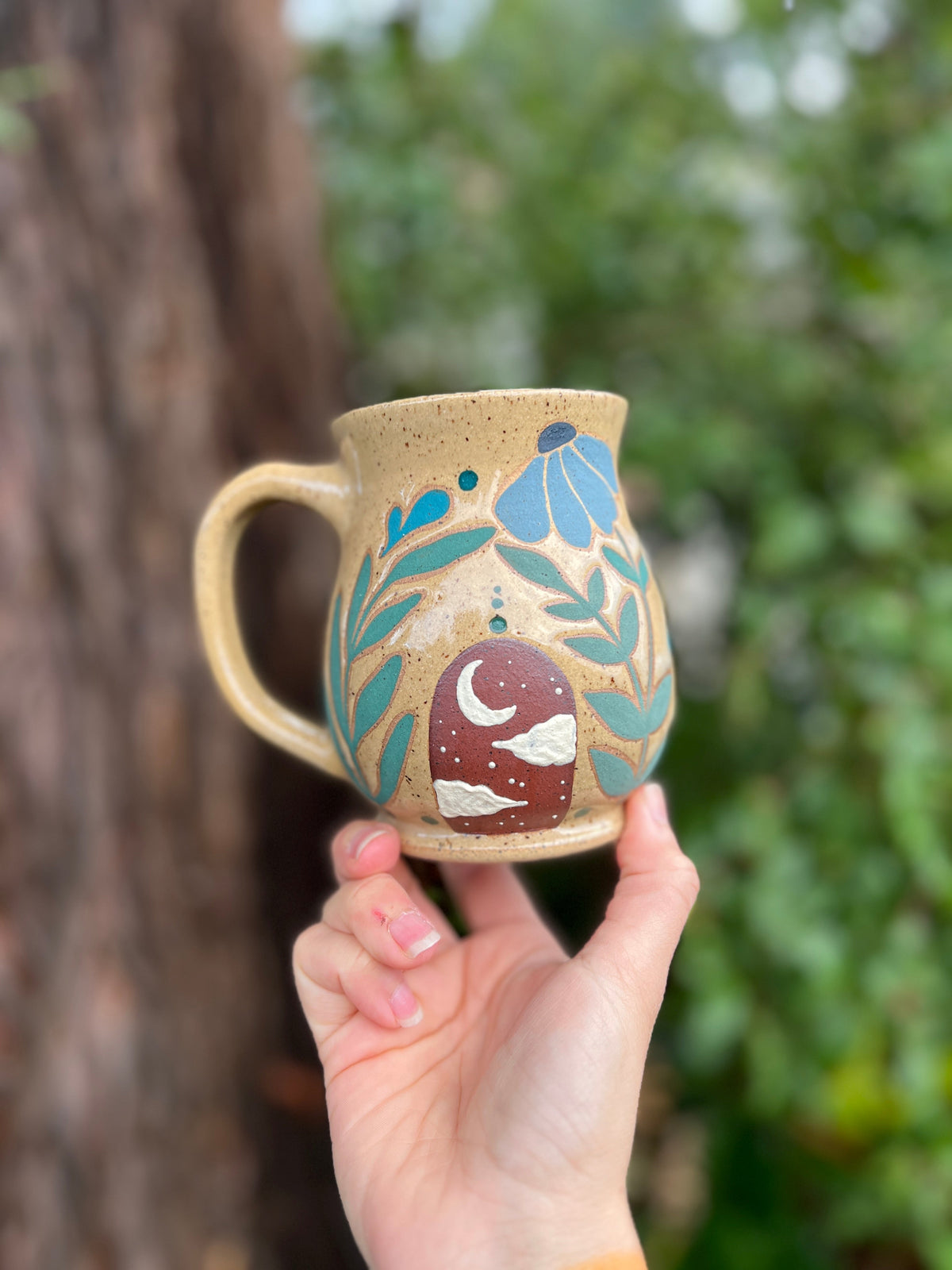 Painted Portal Mug-016 Throw and grow ceramics