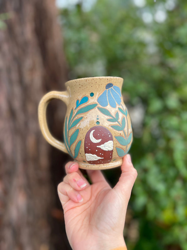 Painted Portal Mug-016 Throw and grow ceramics