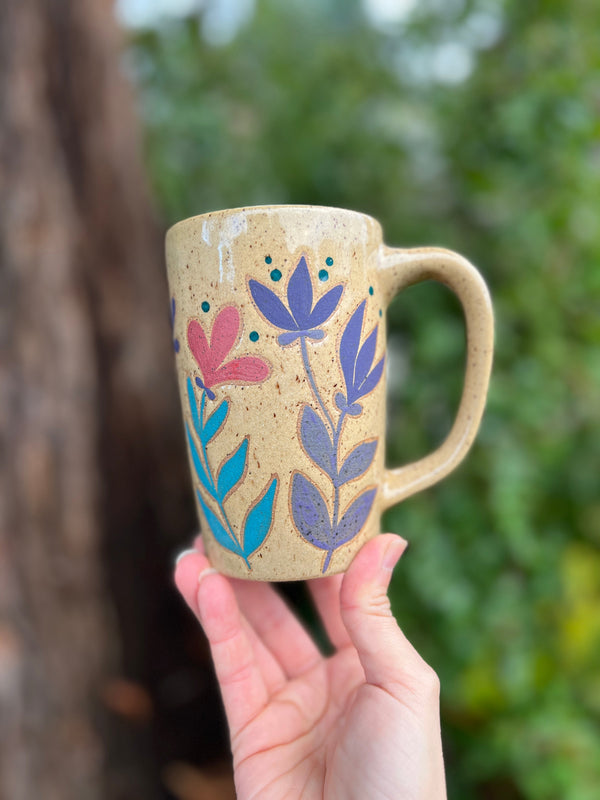 Painted Portal Mug-017 Throw and grow ceramics