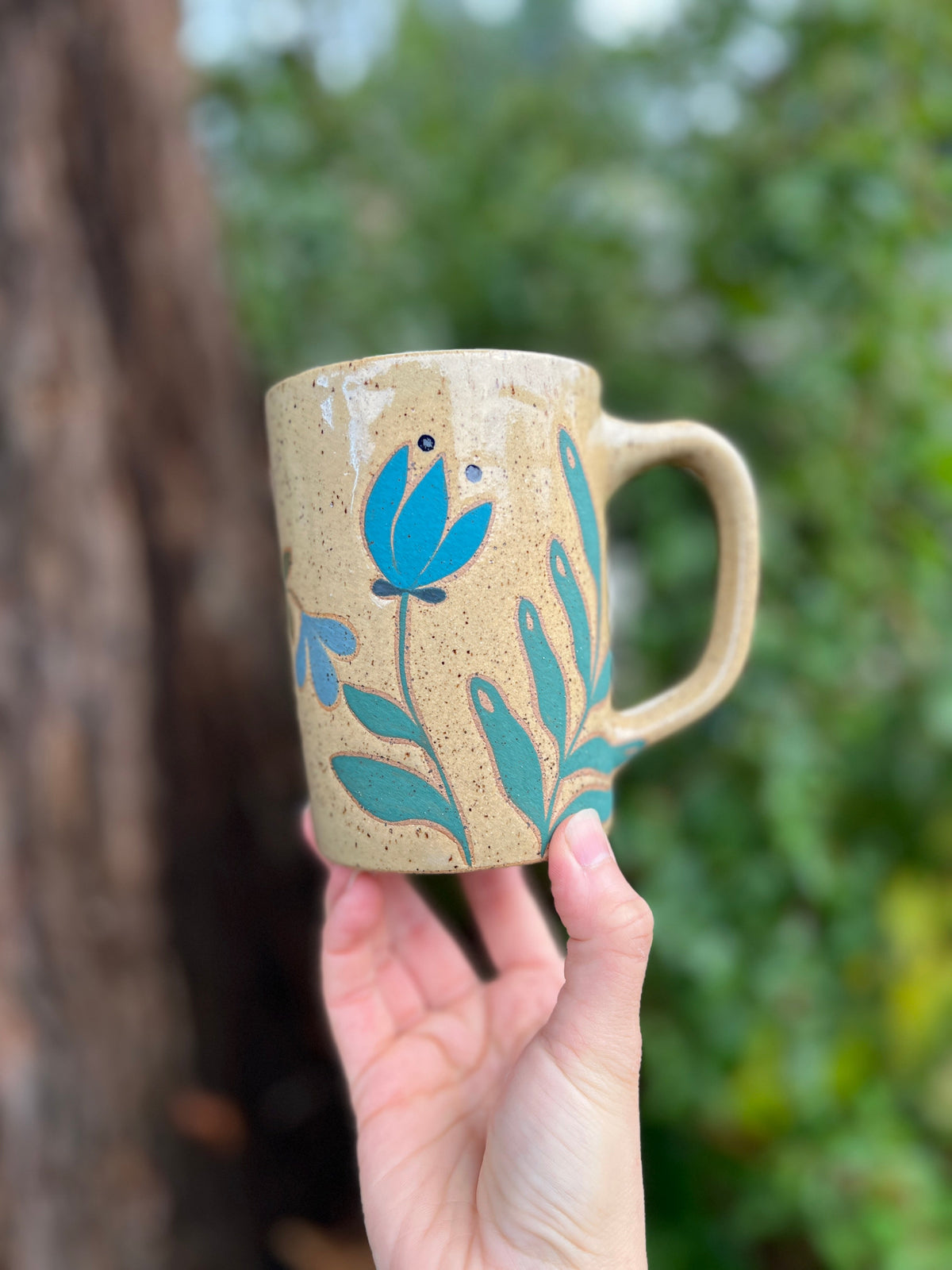 Painted Portal Mug-018 Throw and grow ceramics