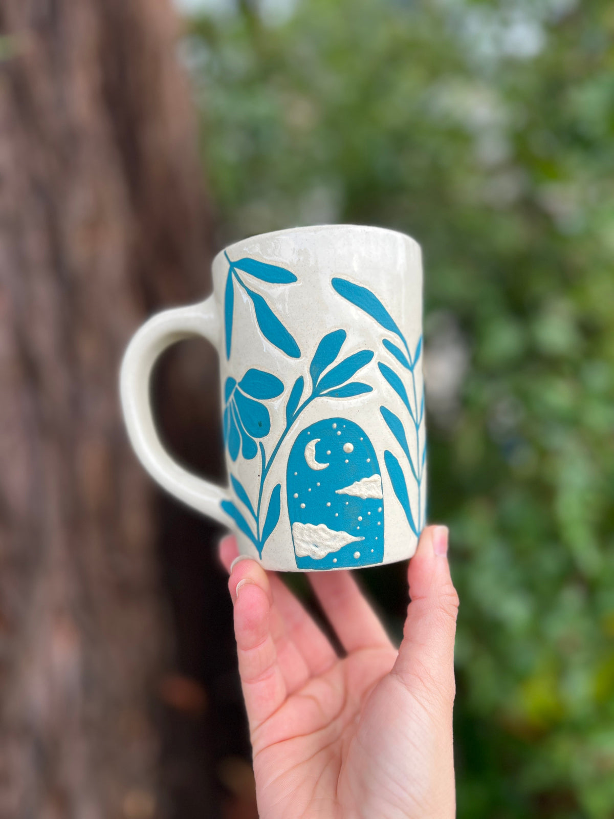 Painted Portal Mug-019 Throw and grow ceramics