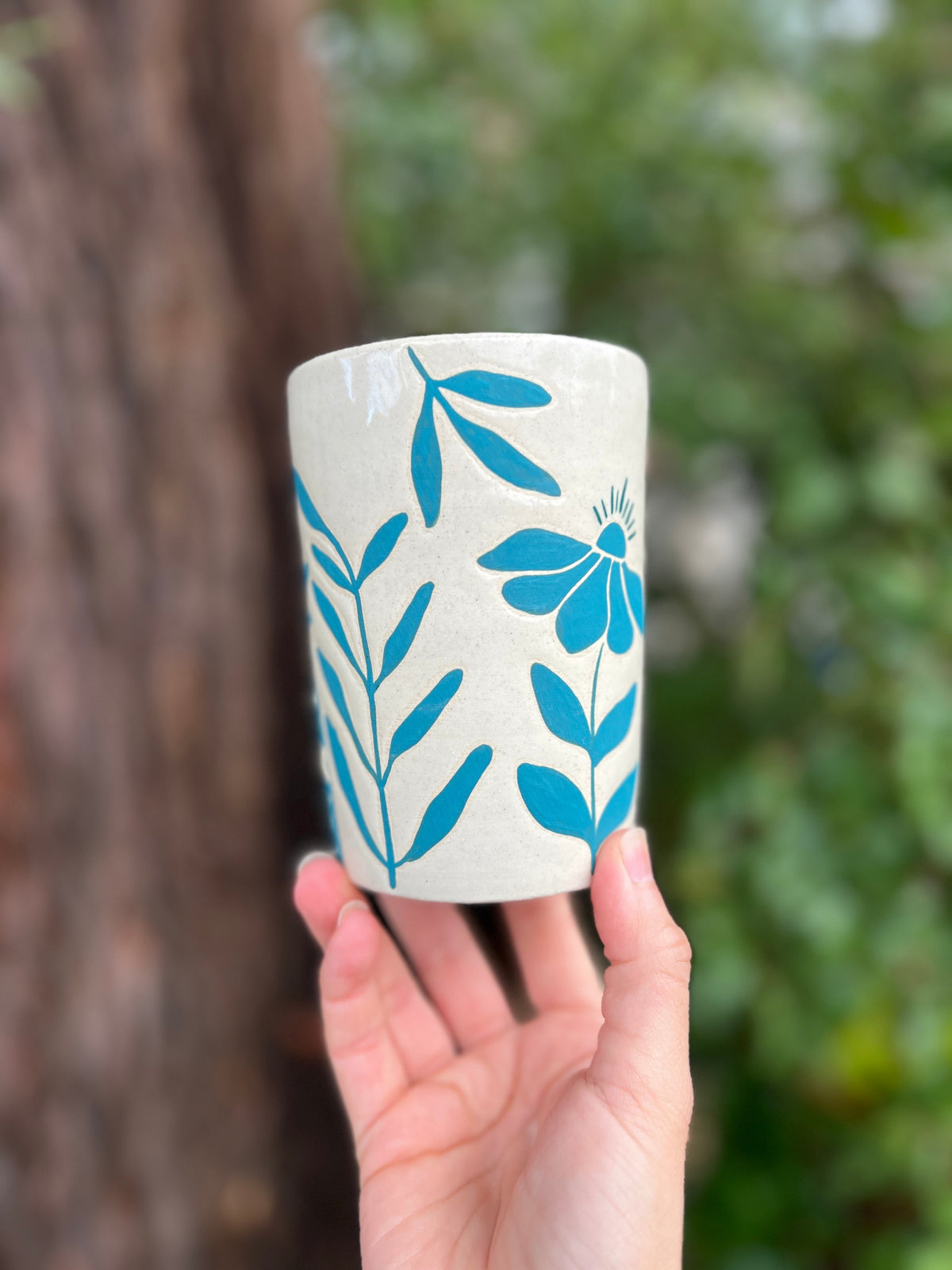 Painted Portal Mug-019 Throw and grow ceramics
