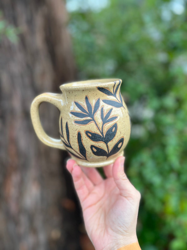 Painted Mug-020 Throw and grow ceramics