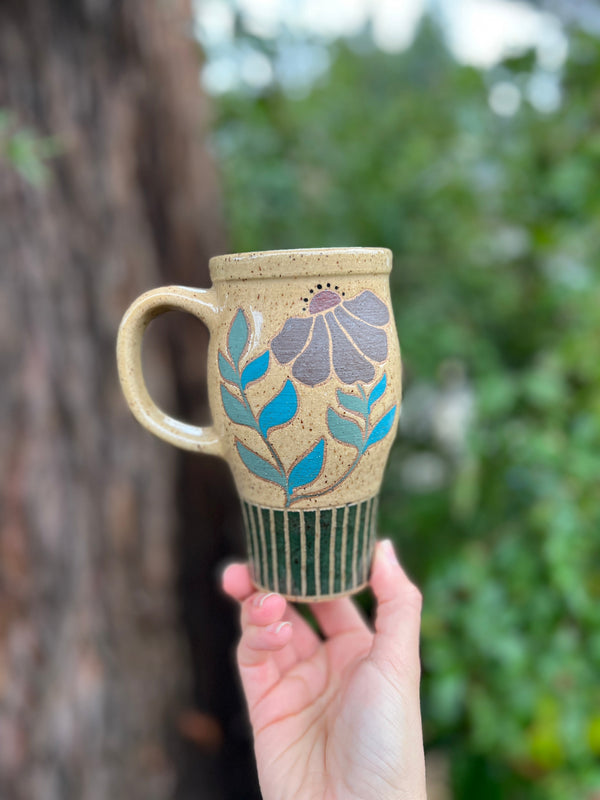 Painted Adventure Mug-021 Throw and grow ceramics