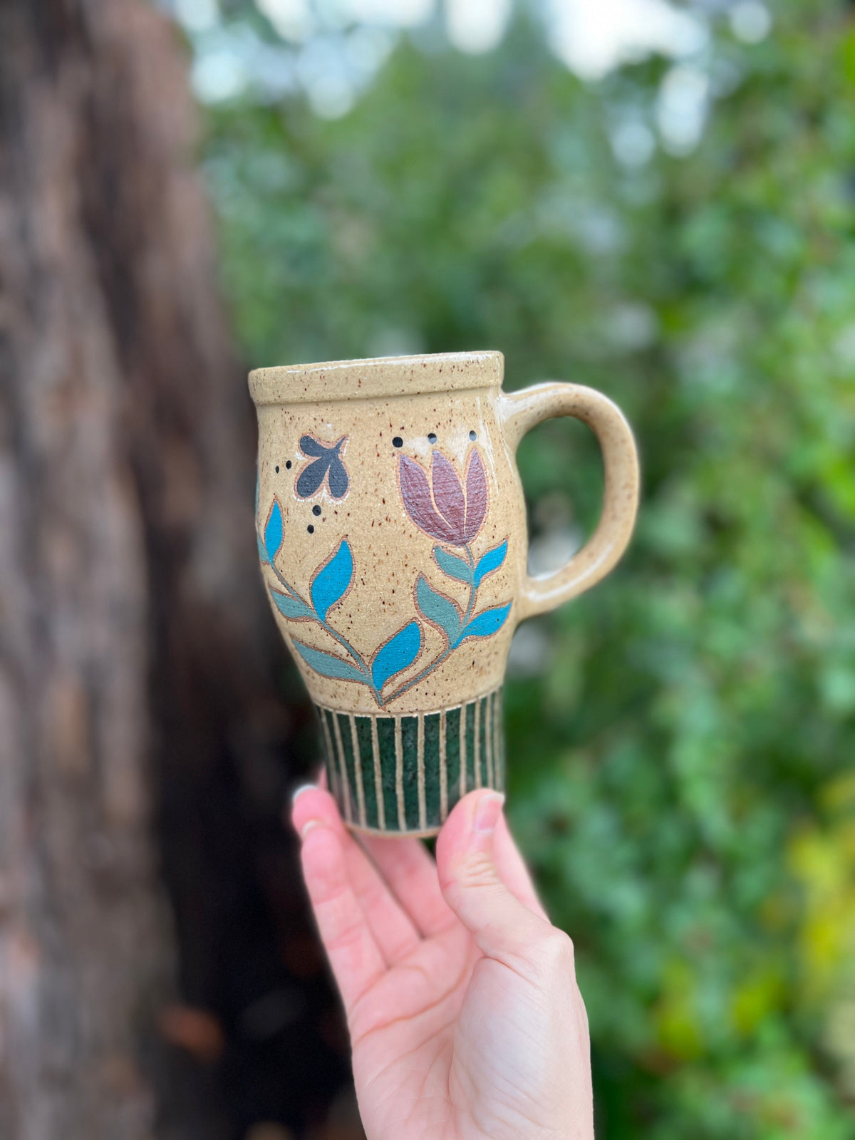 Painted Adventure Mug-021 Throw and grow ceramics