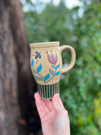 Painted Adventure Mug-021 Throw and grow ceramics