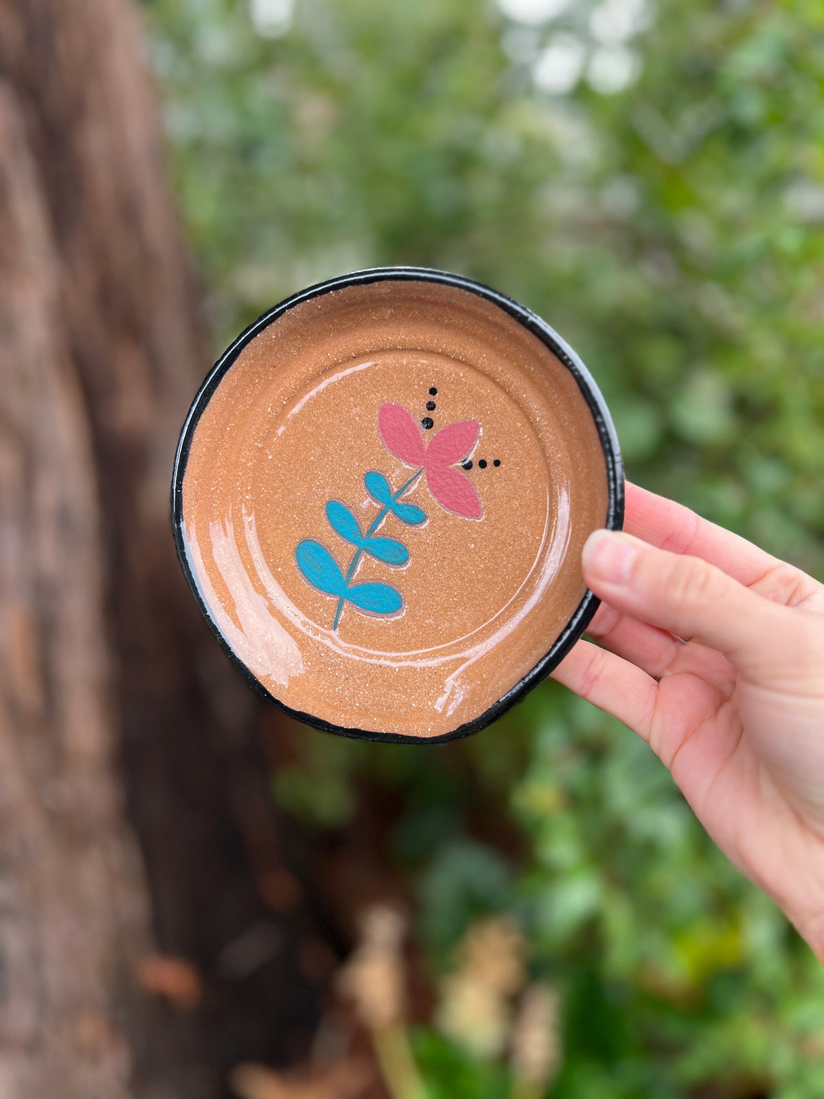 Painted Spoon Rest Throw and grow ceramics