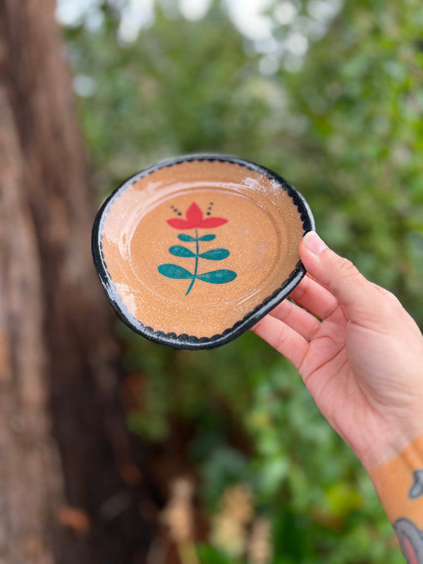 Painted Spoon Rest Throw and grow ceramics