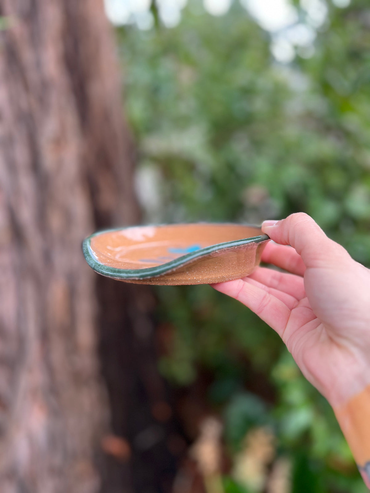 Painted Spoon Rest Throw and grow ceramics