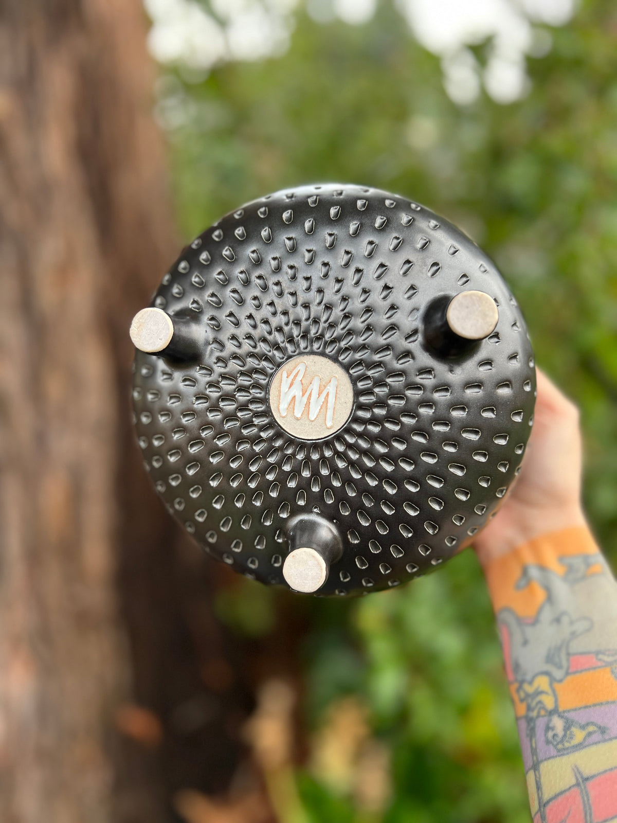 Three Moons Cauldron Throw and grow ceramics