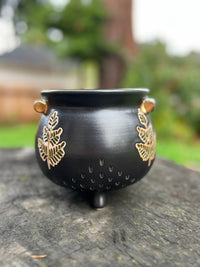 Three Moons Cauldron Throw and grow ceramics