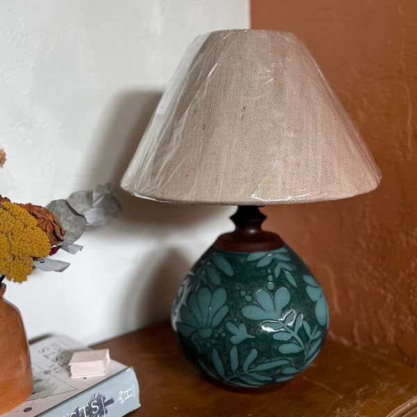 Green Table Lamp-For Alexandra Throw and grow ceramics