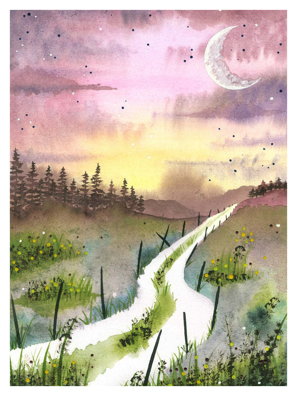 Walk With Me-Medium Print (9x12) Throw and grow ceramics