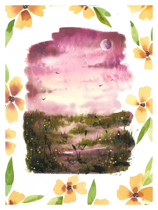 Centered-Medium Print (9x12) Throw and grow ceramics